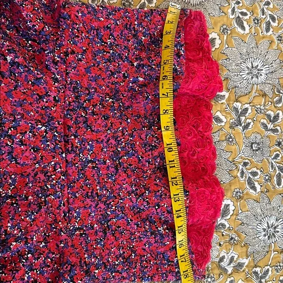 Strapless Retro Pink Floral Dress by Judy Masliyah 9-11-0009 - Picture 5 of 9